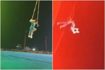 Acrobat in China falls dead while alive