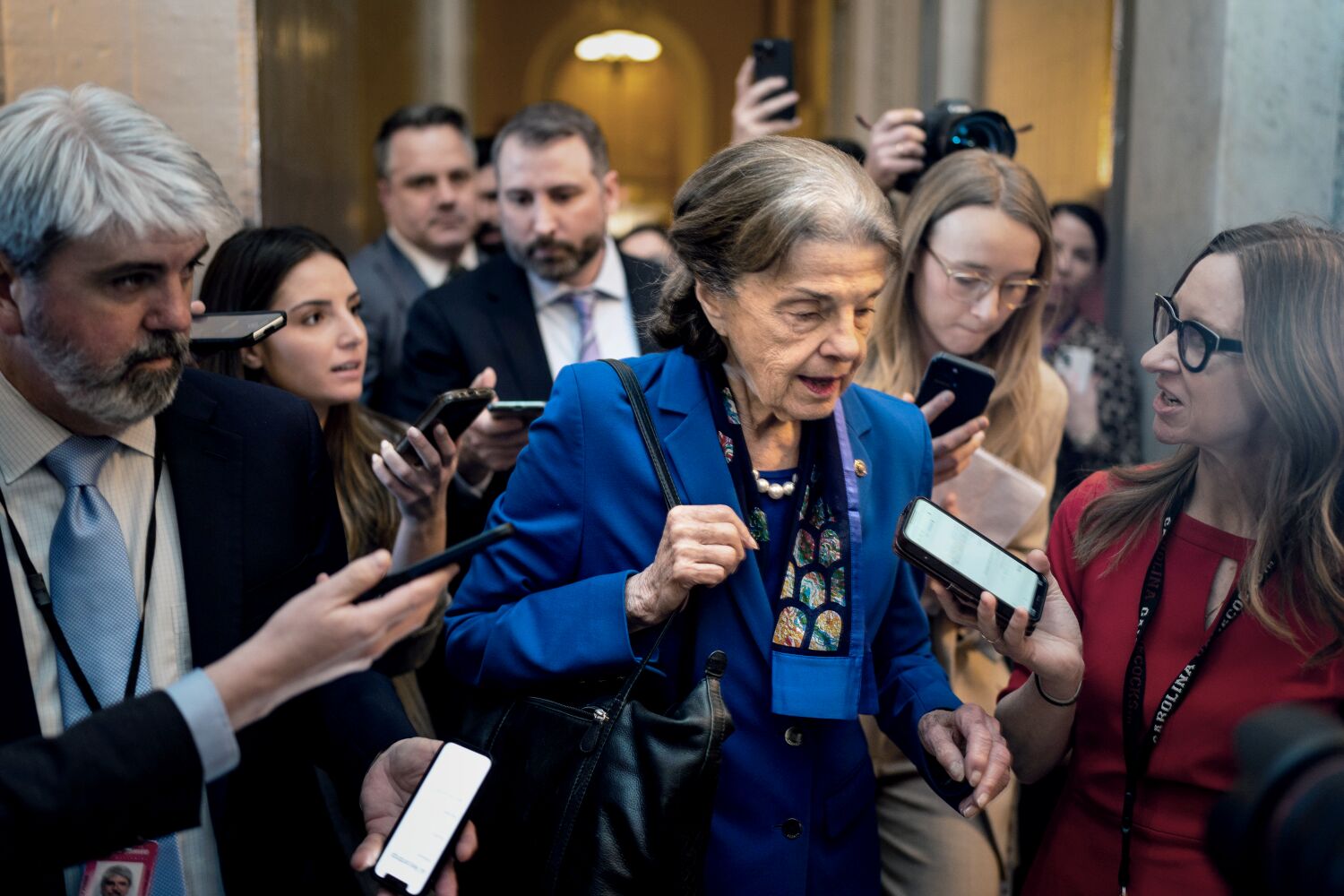 Feinstein’s continued Senate absence leads to a call