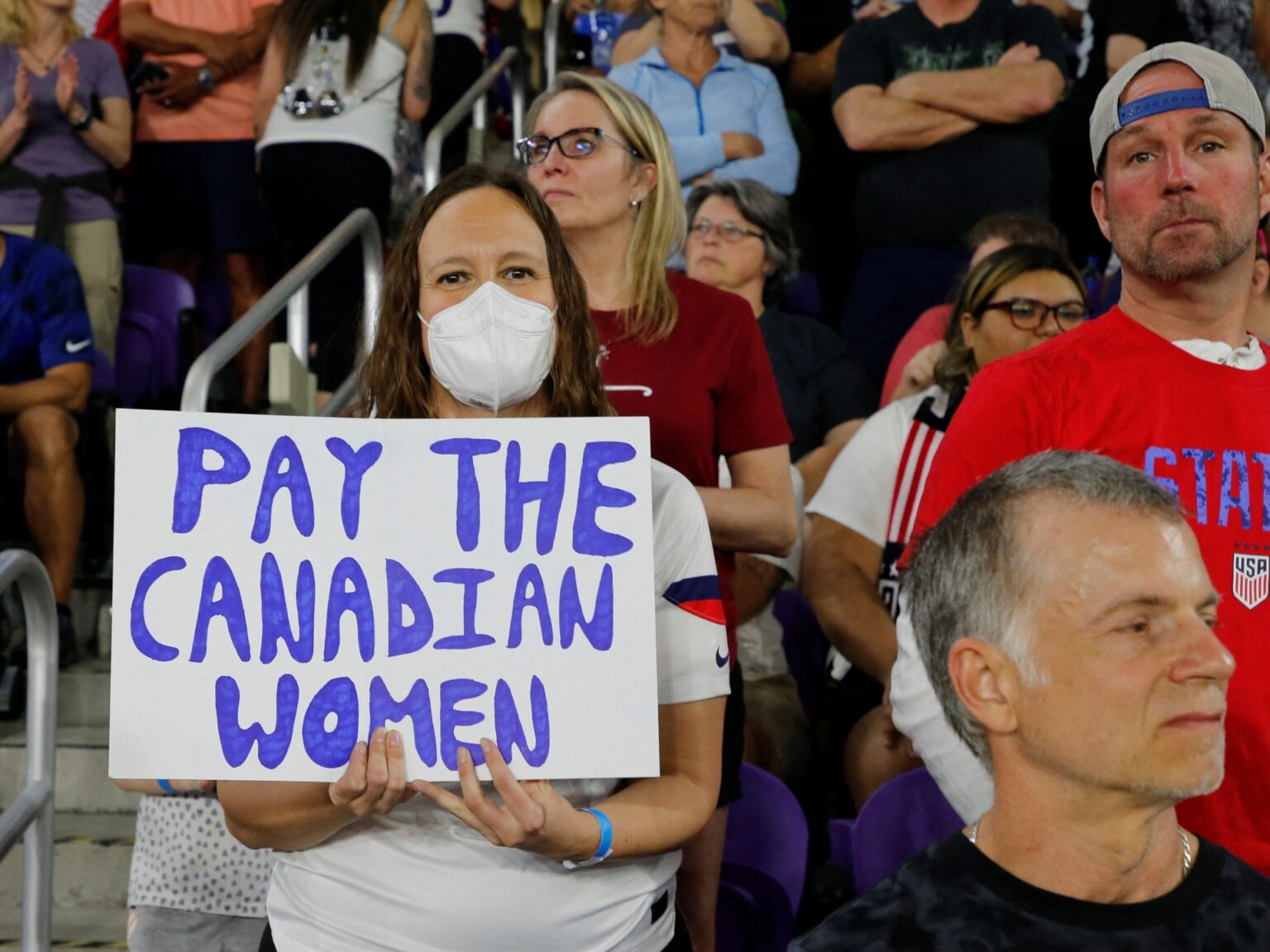 Inside, Canada’s female soccer players are vying for