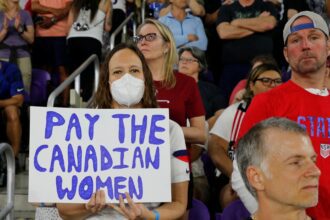 Inside, Canada’s female soccer players are vying for