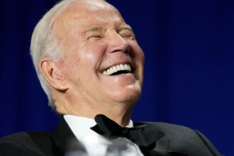 Joe Biden laughs at age jokes at annual US