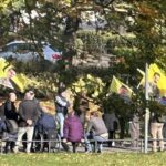 PKK terrorists hung banners in Sweden