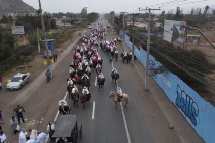 Pilgrims in Chile celebrate the Cuasimodo Festival