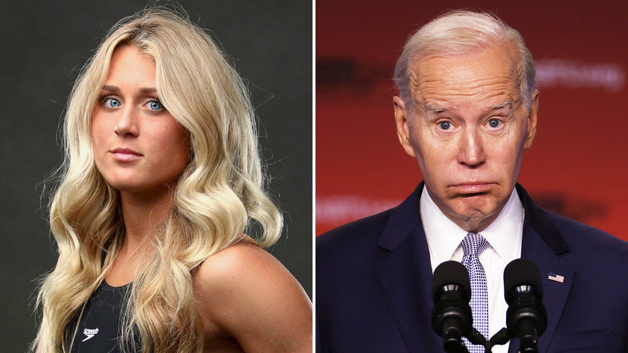 Riley Gaines targets Biden’s 2024