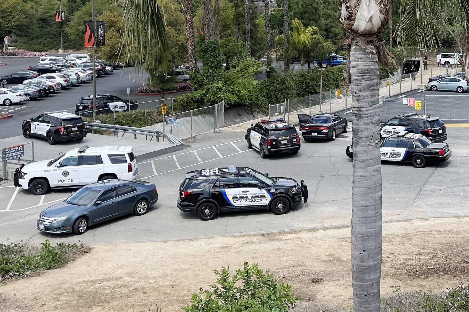 Riverside City College locked after person