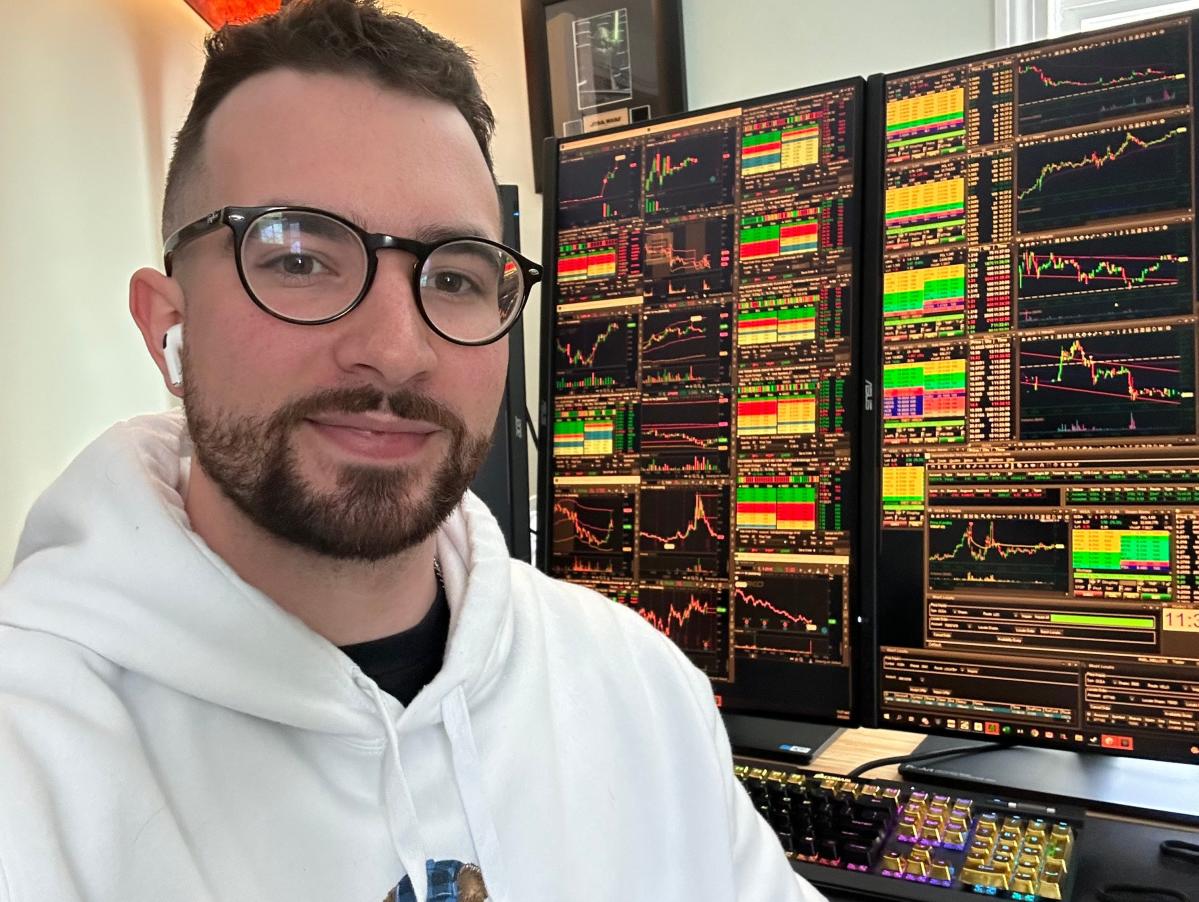 A 24-year-old stock trader who made more than 