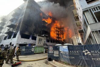 A massive fire breaks out in Charlotte, North