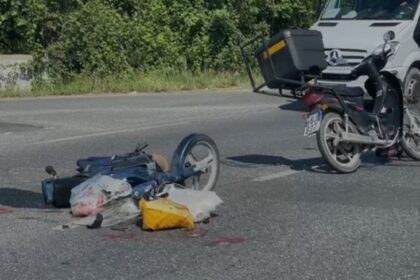 Accident in Lezha!  Two motorcycles collide,