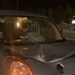 Accident in Lezha, the car crashed heavily