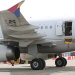 Airplane door opens during flight but jet lands safely