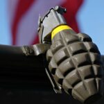 An Indiana man was killed after a grenade hit him