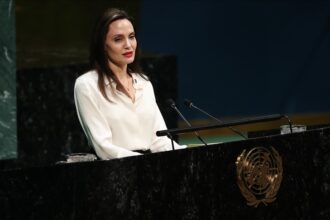 Angelina Jolie uses fashion to help refugees.