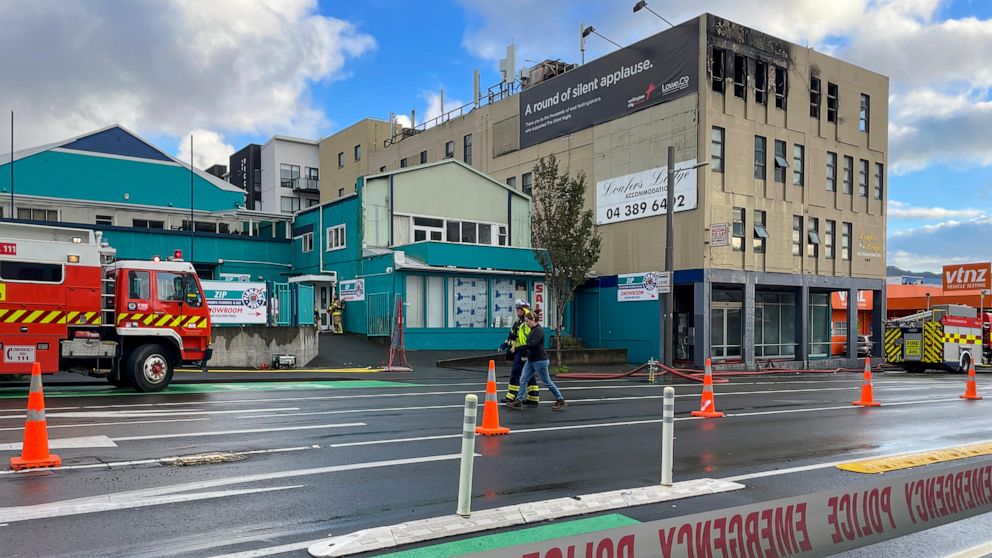 At least six people have died in a fire at a hostel in New Zealand