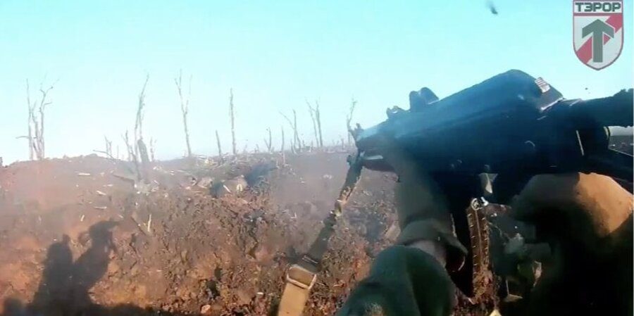 Belorussian battalion recaptures trenches