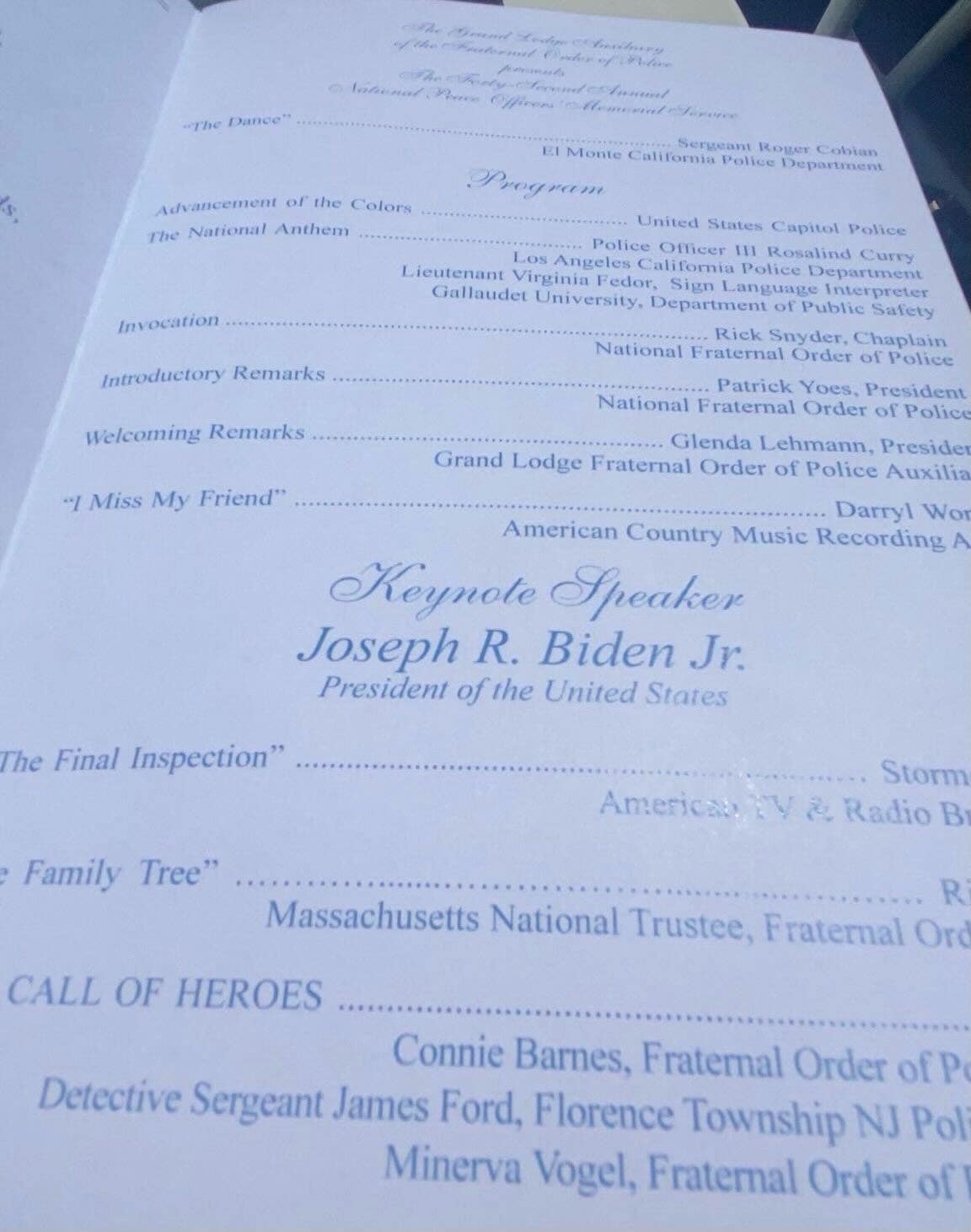 Biden abruptly cancels speech honoring the fallen