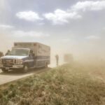 Blinding dust storm in Illinois leads to