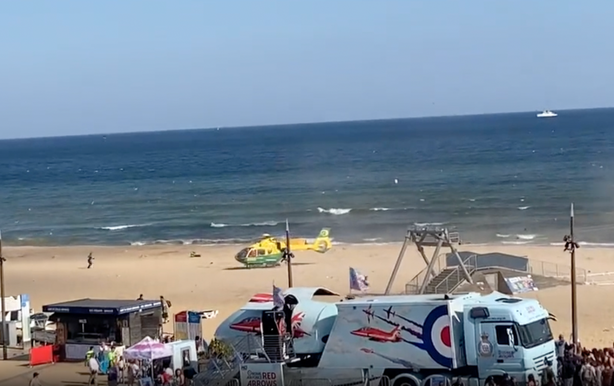 Bournemouth Beach evacuated after reports of