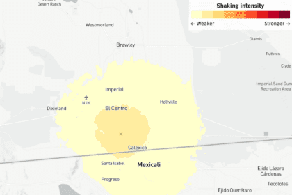 Earthquake with a magnitude of 3.5 on the Richter scale near Calexico