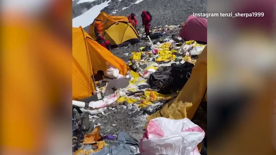Everest hiker sheds light on trash left in camps