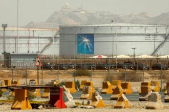 First-quarter profit of oil giant Saudi Aramco fell