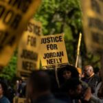 Hundreds protest murder of black man