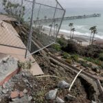 Landslide at Casa Romantica in San Clemente