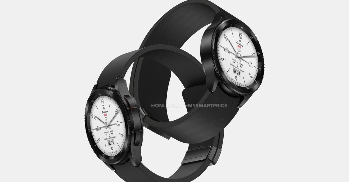 Leaked images of the Samsung Galaxy Watch 6