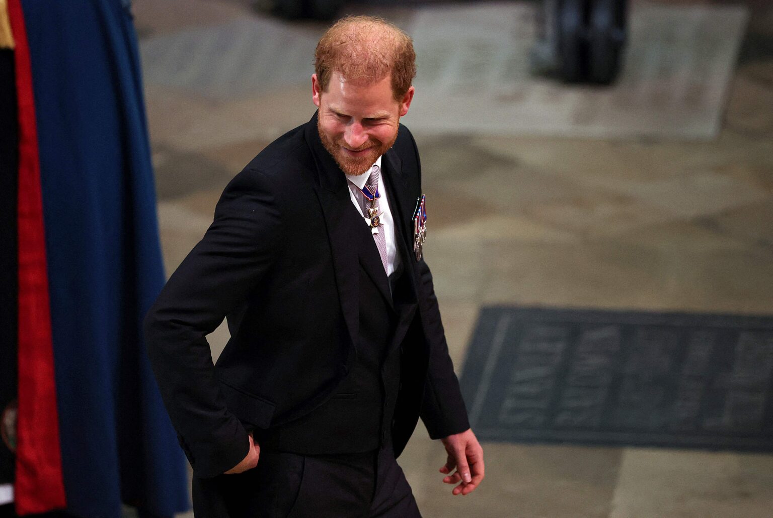 Prince Harry takes a backseat