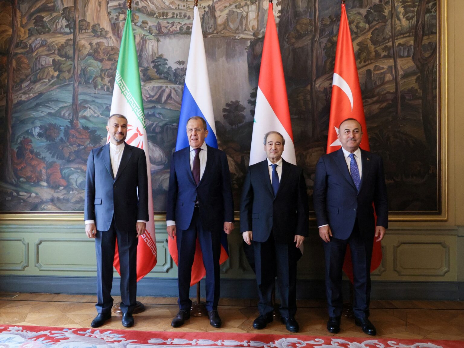 Russia, Syria, Turkey and Iran are at a high level
