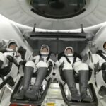 Saudi American astronauts splash down on return from