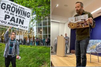 Seattle protesters tell the patriotic Kirk Cameron