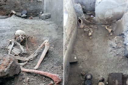 Skeletons discovered in Pompeii are deadly