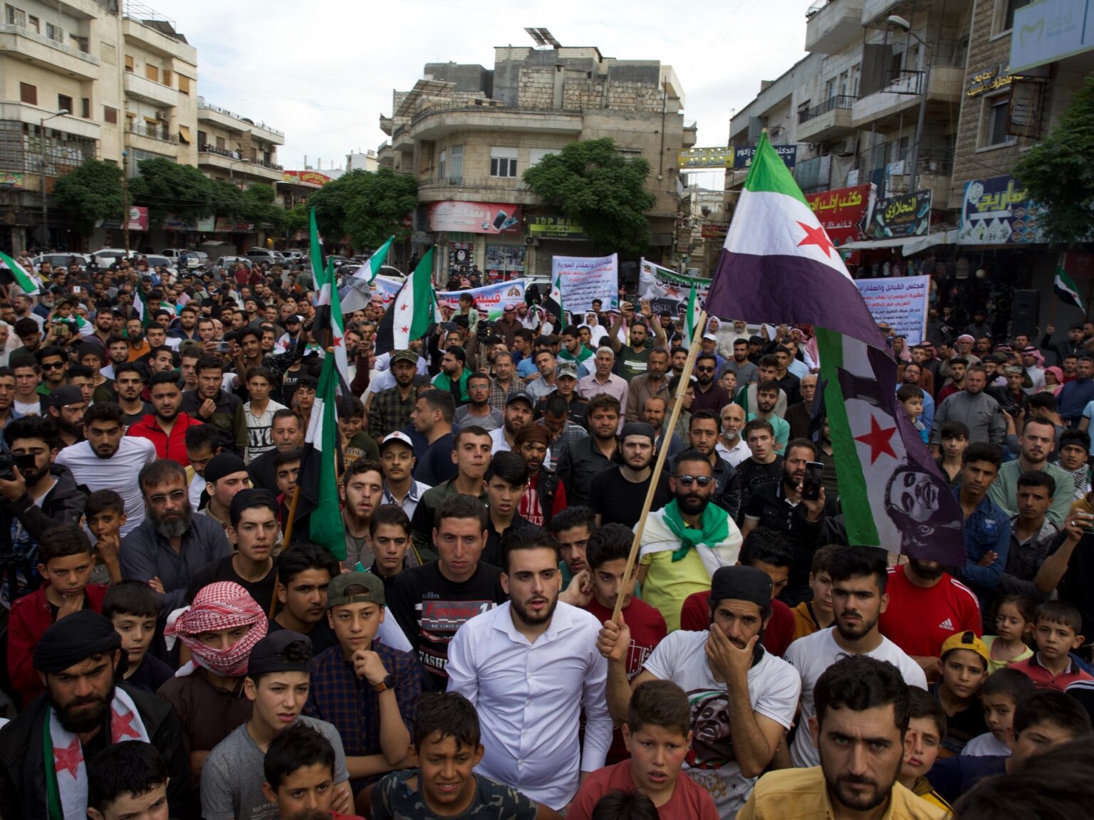 Syrians protest al-Assad’s participation in Arab