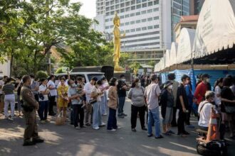 Thai voters cast their ballots early a week earlier