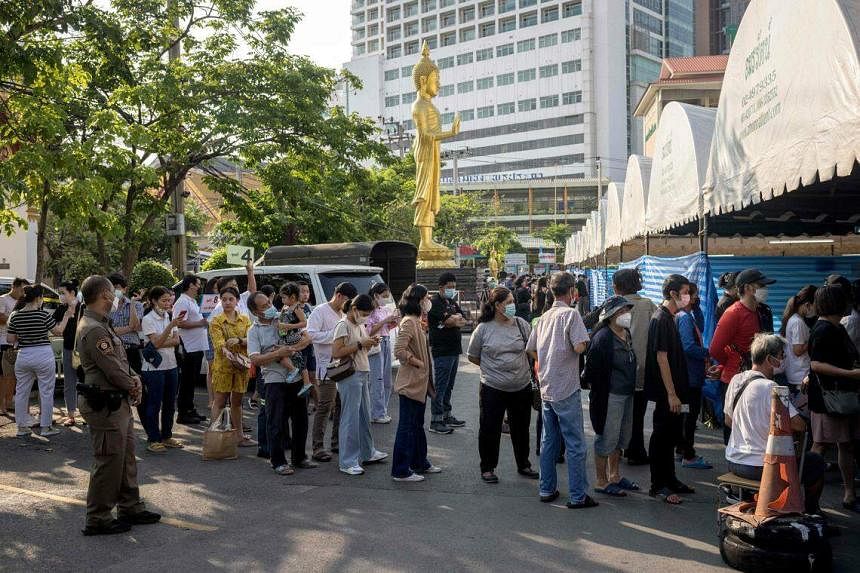 Thai voters cast their ballots early a week earlier