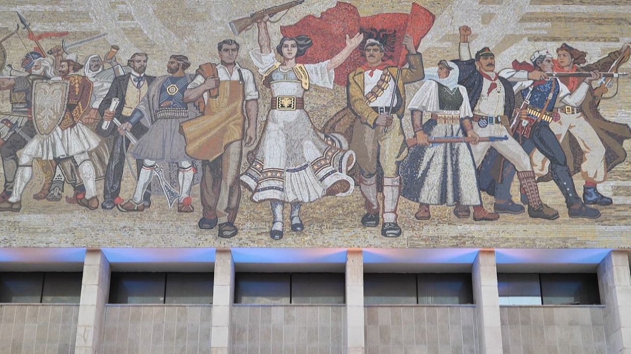 The mosaic of the national museum!  One of them speaks
