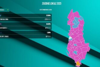 The process of counting votes in Pogradec continues.