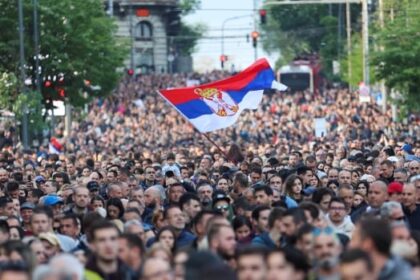 Thousands protest in Serbia after deadly attack
