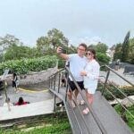 Tourists visit Penang Hill to escape the heat of the city