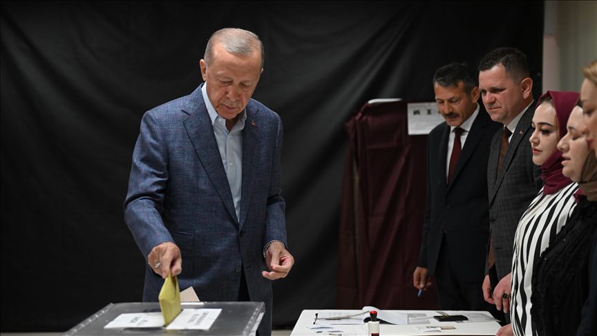 Turkish president is voting for the presidency,