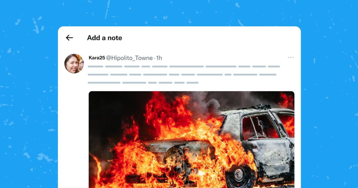 Twitter is testing Community Notes for images