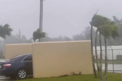 Typhoon Mawar whips up Guam with strong winds,