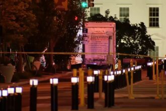 U-Haul truck crashes into barriers at White