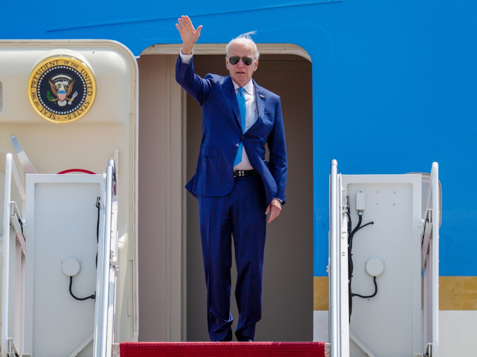 US President Joe Biden arrives in Japan for the G7