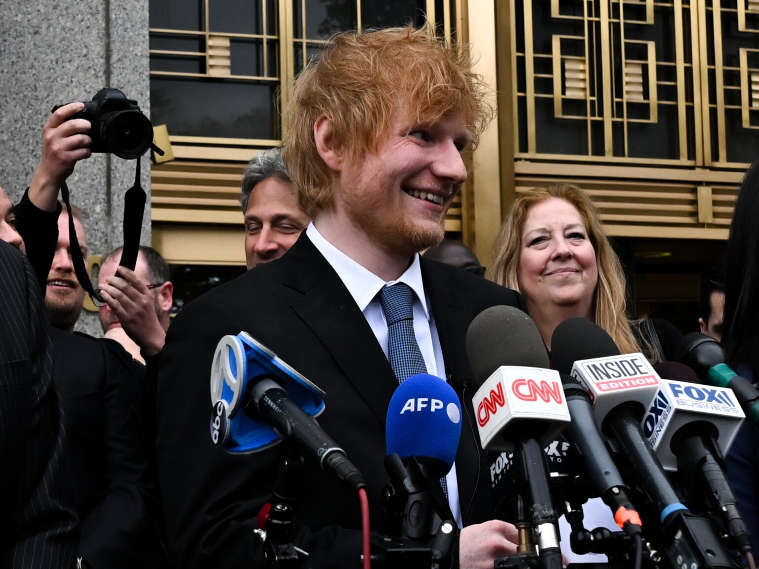 ‘Very happy’ Ed Sheeran wins Thinking Out Loud