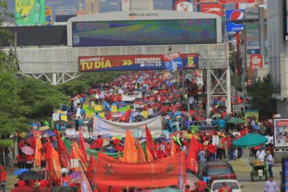 Workers march for better conditions and