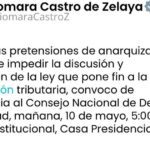 Xiomara Castro emergency summons to the Council