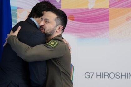Zelenskyy and Trudeau meet face-to-face at G7 in