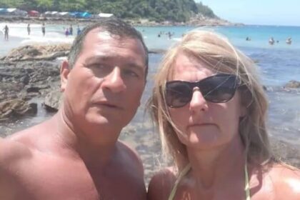 an ex-policeman stabbed his wife to death and