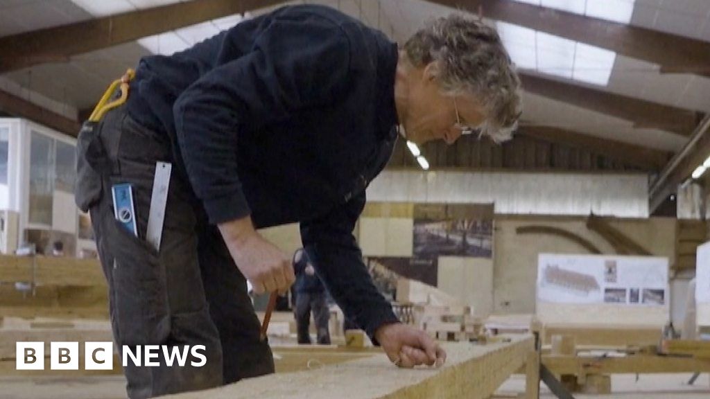 American carpenter helps rebuild Notre Dame Cathedral